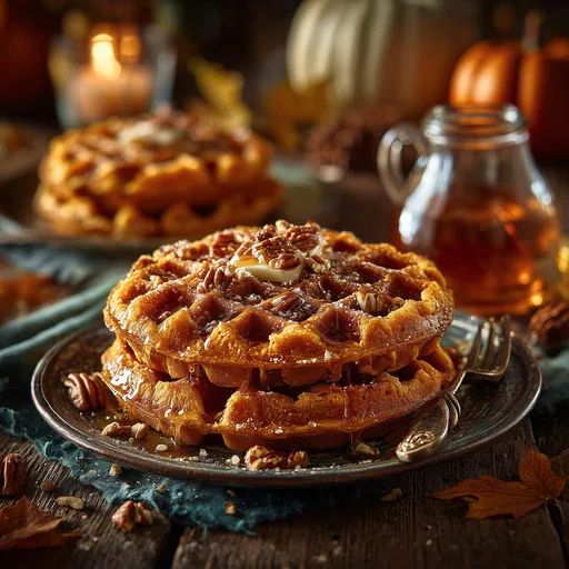 Pumpkin Pecan Waffles (type)