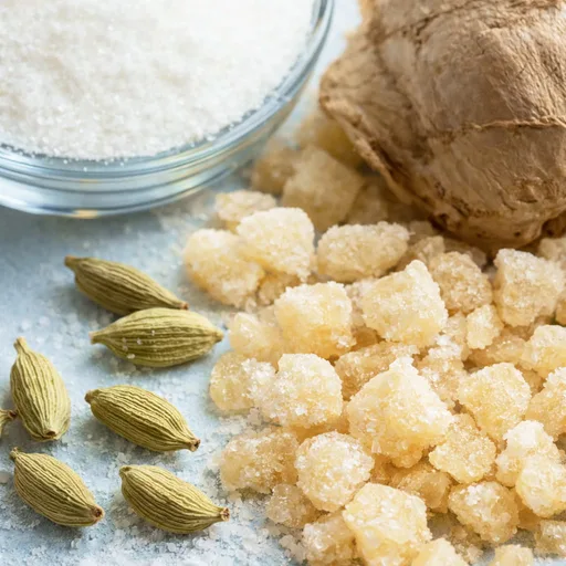 Crystallized Ginger and Cardamom
