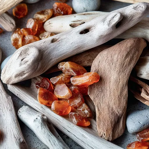 Amber and Driftwood