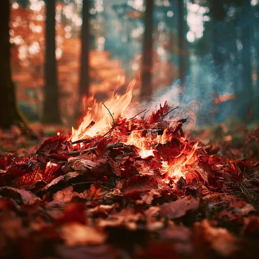 BURNING LEAVES