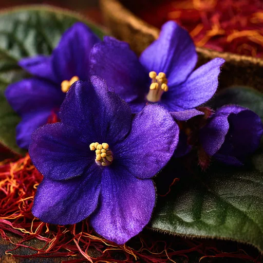 Black Violet and Saffron