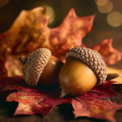 Maple Leaf and Acorn